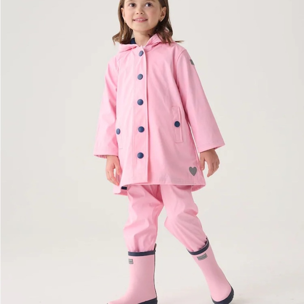 Hatley Pink Waterproof Splash Jacket Girls Size 2 Raincoat Hooded - Picture 6 of 6